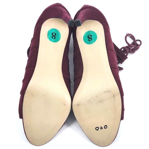 BCBGeneration Channa2 Lace Up Front Peep Toe Shooties Sandals Shoes Size 8 Women - Picture 11 of 11